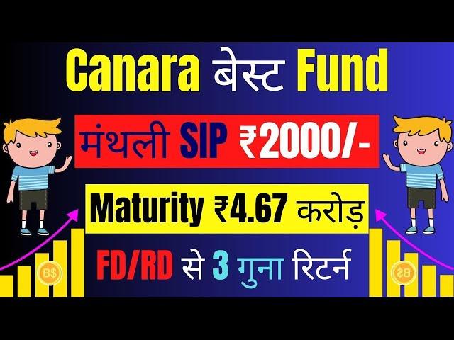 मंथली SIP ₹2000 | ऐसे बनेगा ₹4.67 करोड़ | Canara Robeco Emerging Equities Fund Review