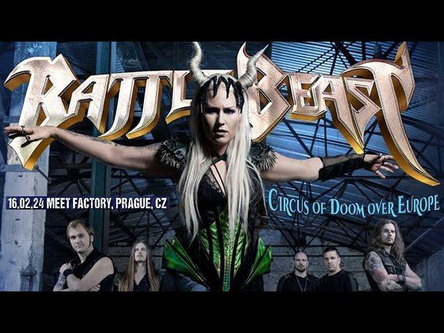 BATTLE BEAST Circus of Doom Over Europe Tour, Meet Factory, Prague, 16.2.2024 *FULL SHOW*