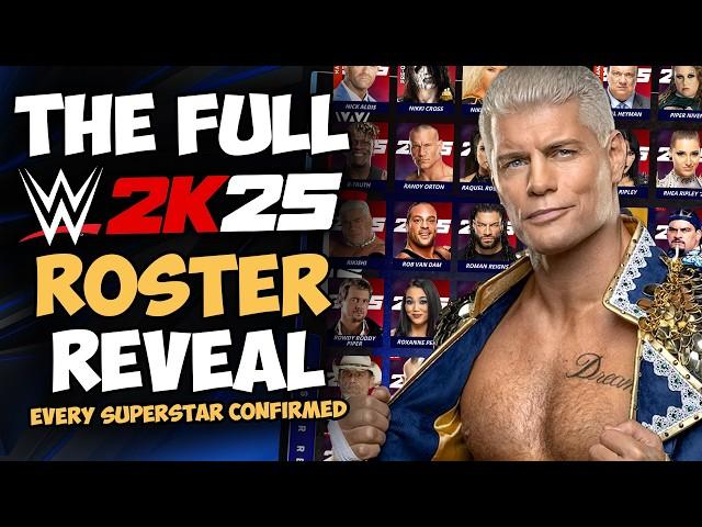 WWE 2K25 Roster Reveal 350+ SUPERSTARS CONFIRMED!!