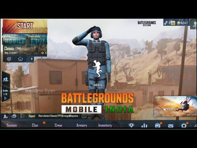 BATTLEGROUNDS MOBILE INDIA FIRST GAMEPLAY