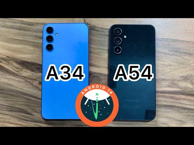 OneuII 6 / Android 14 - Samsung Galaxy A34 vs Samsung Galaxy A54