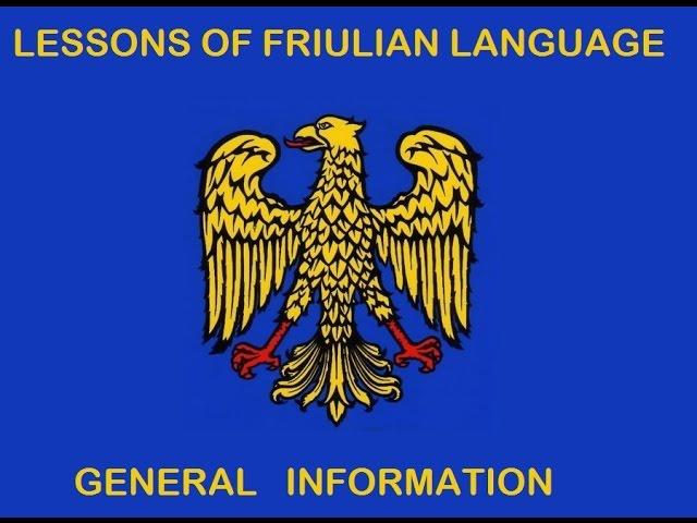 Friulian language / Lesson 1: General informations (EN - sub DE/IT )