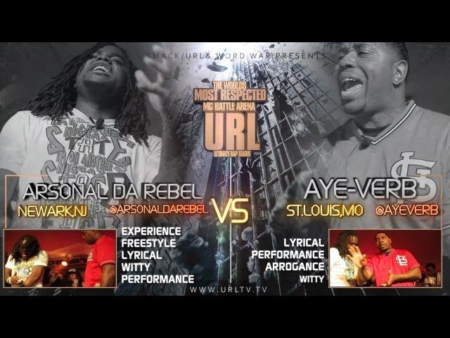 SMACK/URL & WORD WAR PRESENT AYE VERB VS ARSONAL | URLTV