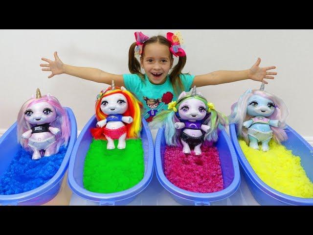 София как Мама и КУКЛЫ Единорожки, Sofia pretend play with Dolls and Toys for Girls