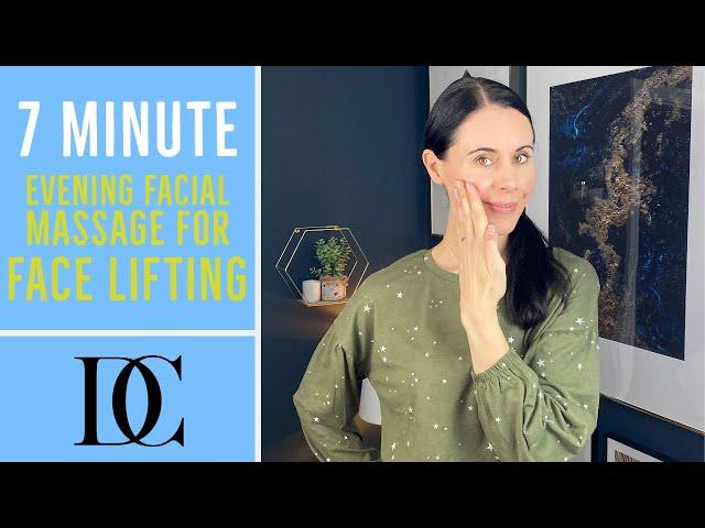 7 Minute Evening Facial Massage For Face Lifting (No Talking)