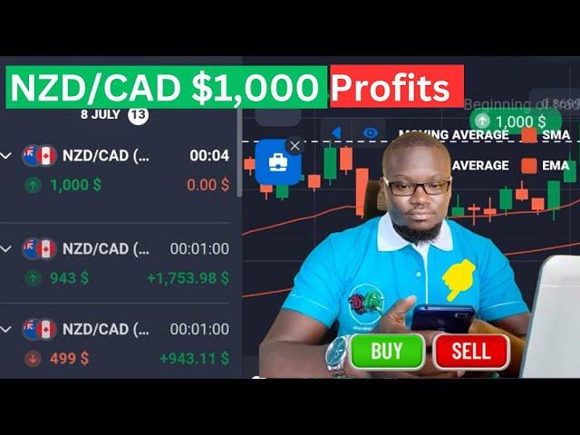 NZD/CAD Growth Strategy for Beginners in Quotex: $1,000 Profits