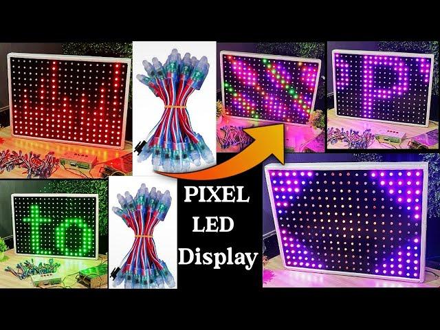 How to Make RGB Pixel LED Display Panel. Hindi- Fully Explain making video.