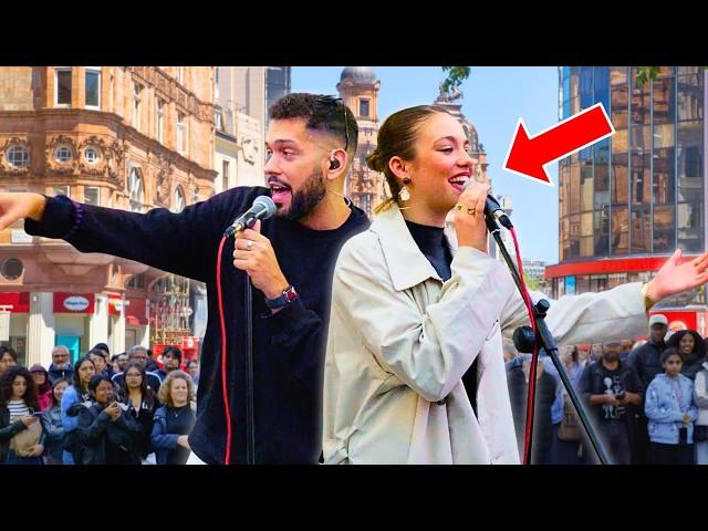 Two WORLD-FAMOUS Buskers in One EPIC Performance | Sam Smith - Lay Me Down