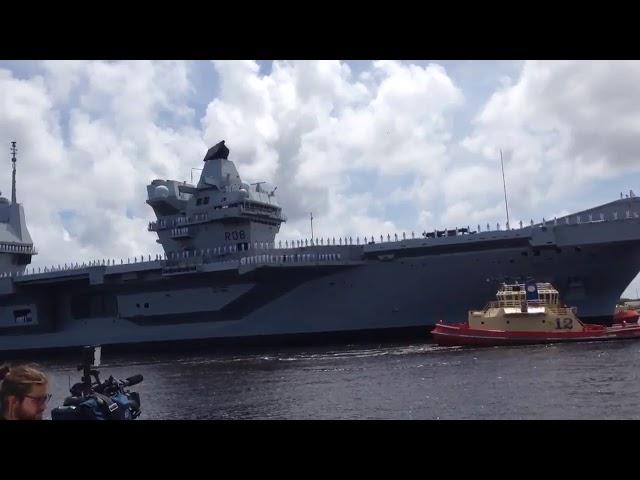 HMS Queen Elizabeth arrives in USA, Westlant18