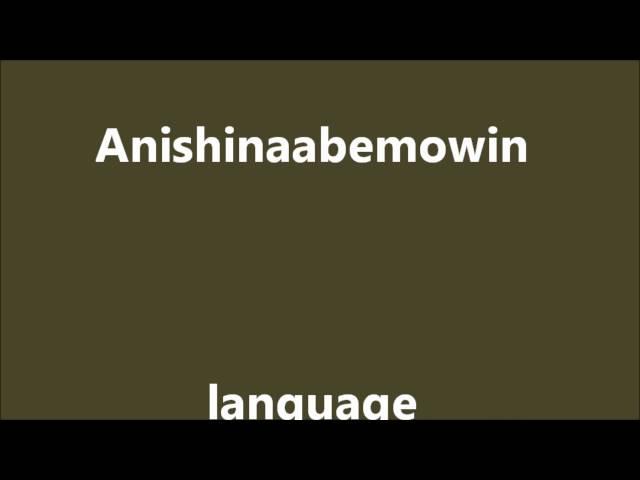 Anishinaabemowin Elvis Saangs