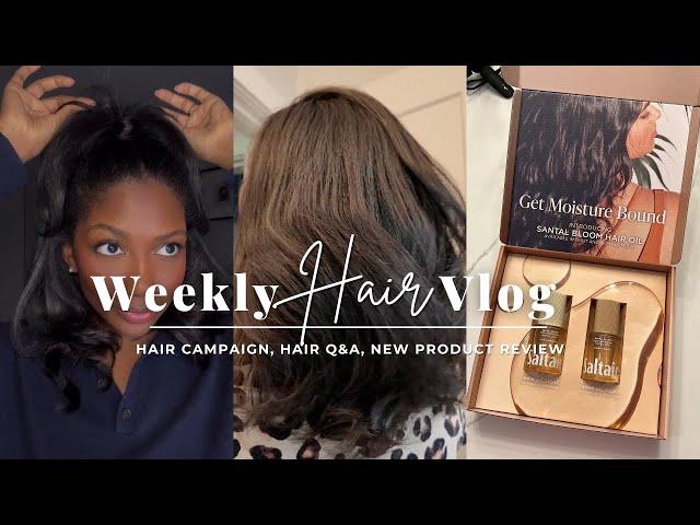 Weekly Hair Vlog | wash day, filming hair campaigns, Q&A & more | Niara Alexis