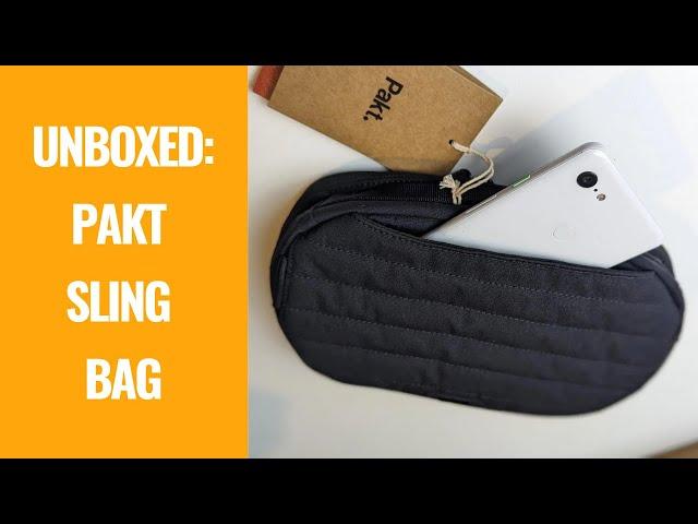 Unboxing the Pakt Sling Bag