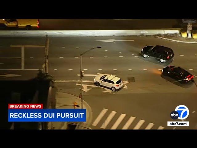 FULL CHASE: DUI suspect leads police on pursuit in Santa Monica