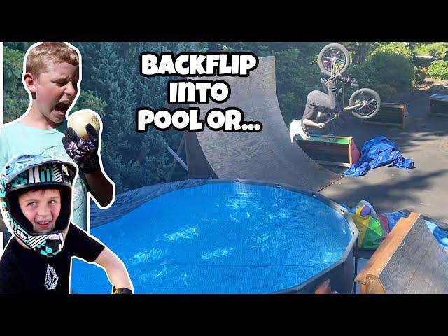 Would You Rather Challenge! Eat an Onion or Backflip into a Pool?!