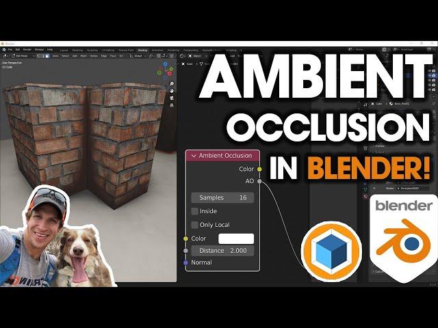 How to Add AMBIENT OCCLUSION in Blender! (Ambient Occlusion Node Tutorial)