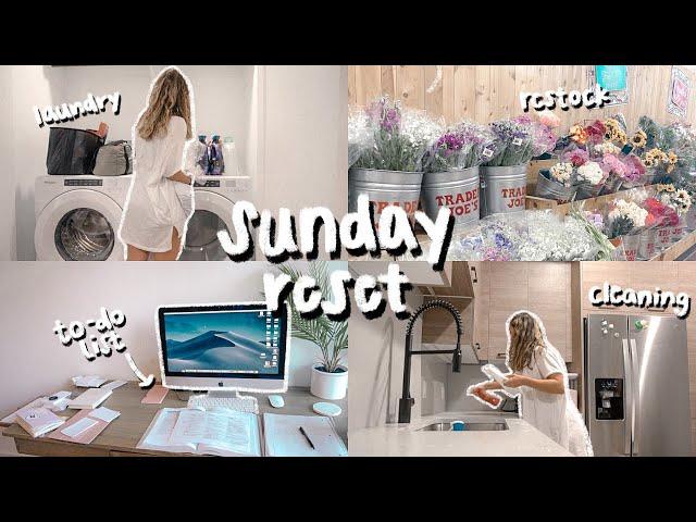 vlog: realistic sunday reset routine, prep for a new week, + completing my to-do list