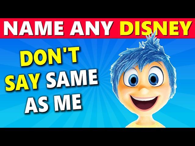 Avoid Saying the Same as Me  Disney Edition 