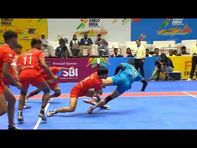 Maharashtra vs Rajasthan Boy's Kabaddi Match Full Highlights | Khelo India Youth Games 2022