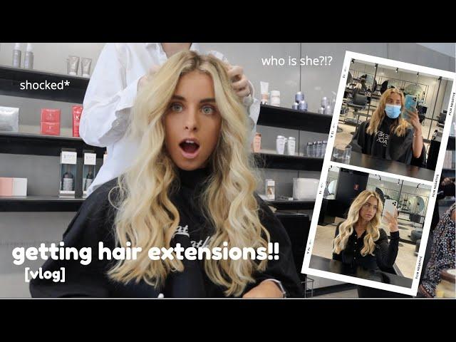 [VLOG] I GOT HAIR EXTENSIONS!  using @GreatLengthsDE extensions!