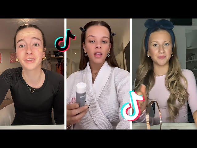 Makeup Tutorial Tiktok Compilation - GRWM  ( Get Ready With Me ) ️(Skincare, Makeup, Outfits) 1038