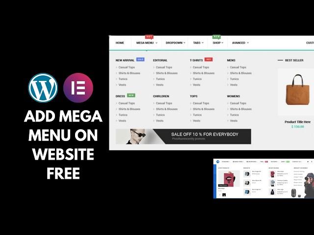 How to make a Mega Menu in Elementor for FREE - 2024