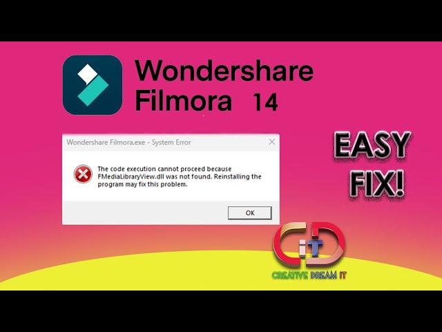 How to Solve Wondershare Filmora Missing DLL Files Easy Fix!