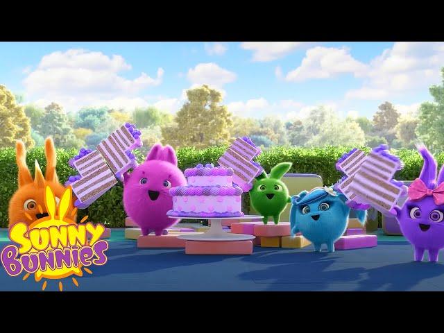 Tasty Cake Jenga - Sunny Bunnies | New Season 7 Marathon | Funny Cartoons For Children