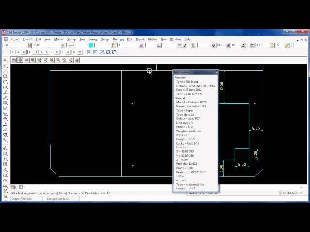 12d Model CAD - Create a Point at the Intersection of Two Offsets from Two Segments