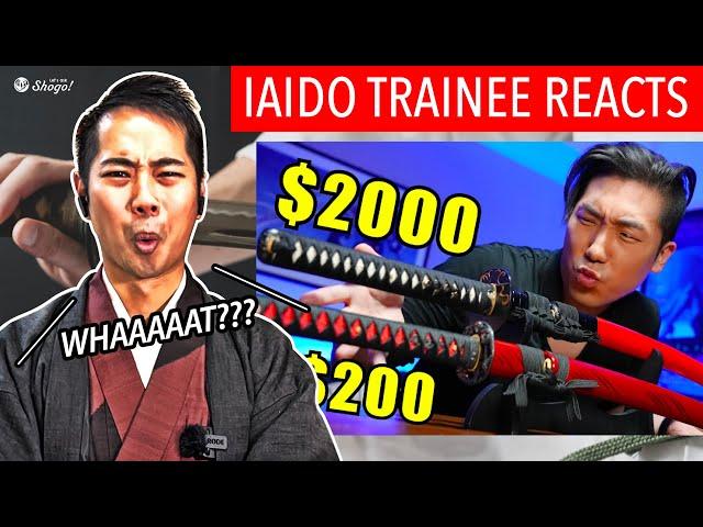 A Japanese Katana Trainee Reacts to “$200 Katana VS $2000 Katana - How to Spot a FAKE!”