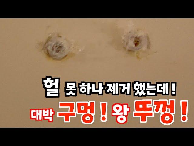 액자 제거 후에 구멍 때문에 고민 ? 흔적 남지 않은 액자 걸이 - 25키로 까지