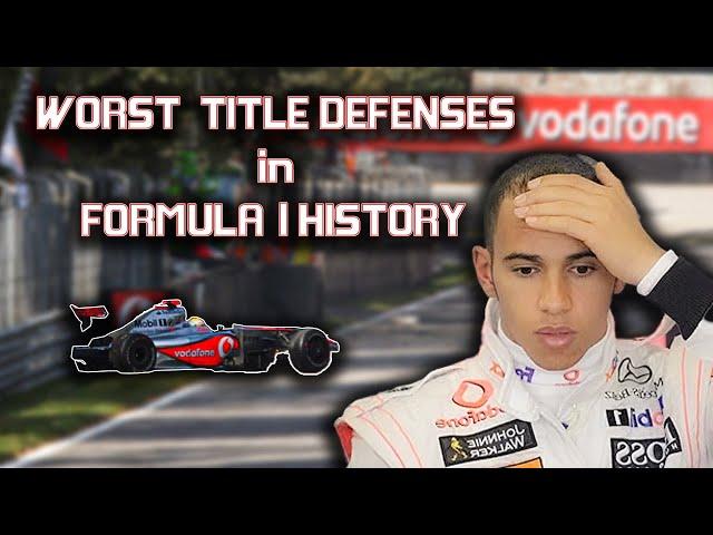 The Worst Title Defenses in Formula 1 History