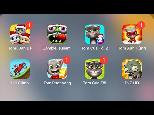 Shrimp Friends, Zombie Tsunami, My Tom 2, Hero Shrimp, Hill Climb, My Tom, PvZ HD…