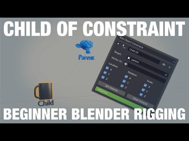Child Of Constraint The Basics | Blender Rigging For Animation