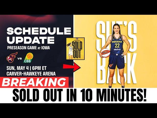 BREAKING: Caitlin Clark MAKES HISTORY As Fever Vs Brazilian National Games SELLS OUT IN 10 Minutes!