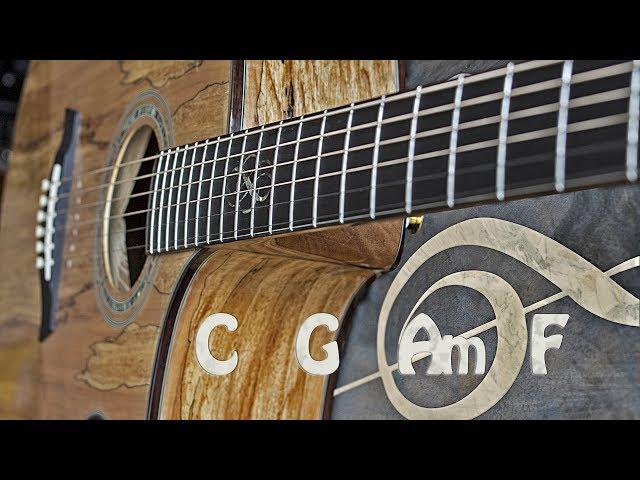 Acoustic Rock Guitar Backing Track C Major