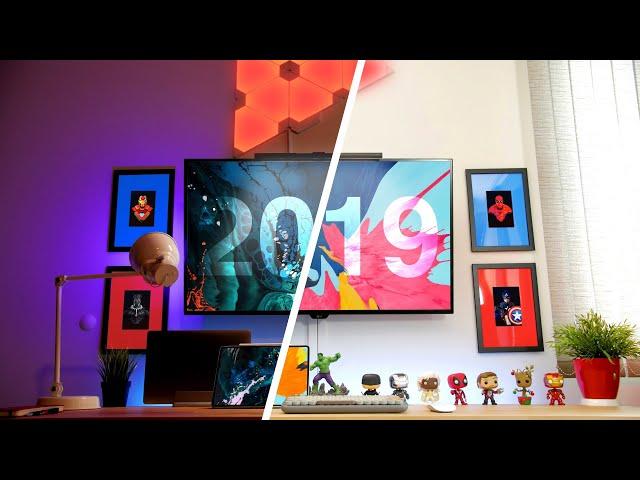 Desk Setup Tour 2019 | My wall-mounted MacBook Pro corner for creating YouTube videos