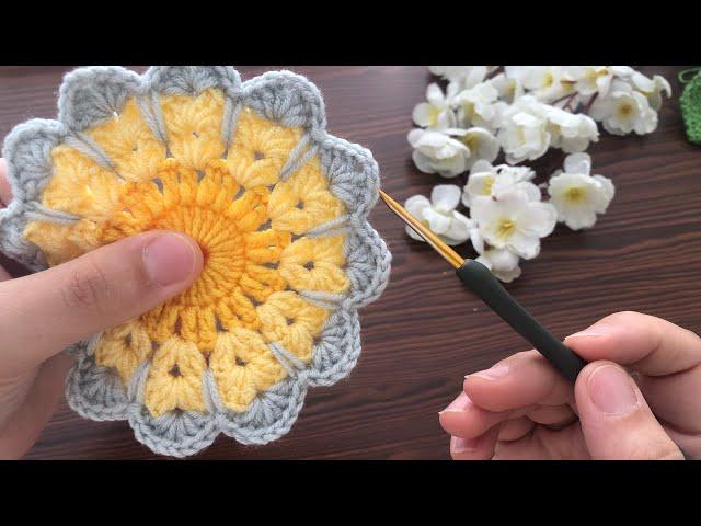 Super motif  super Easy crochet motif making ‼️ crochet motif  crochet motif making