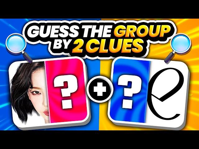 GUESS THE KPOP GROUP BY 2 CLUES ( LOGO + ONE MEMBER) | KPOP QUIZ 2025