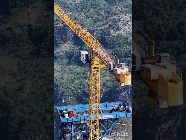 China Bridge Engineering,Guizhou Huajiang Canyon Large Bridge, under construction #amazingchina