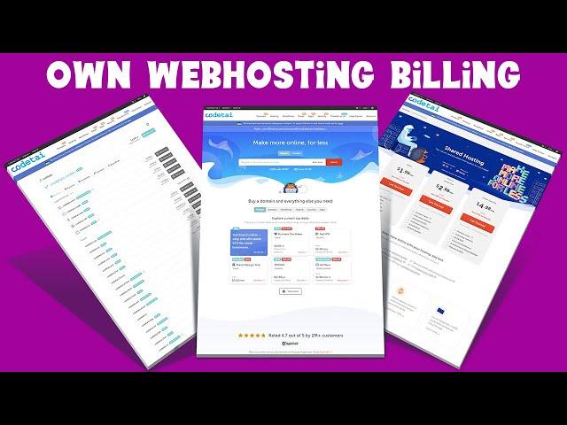 Create Own Reseller Web Hosting Billing Management System Website  | Domain Hosting Reseller Website