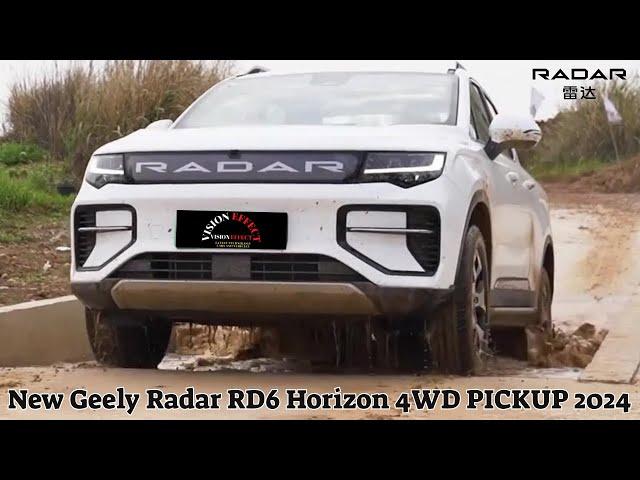 0-100 Speed 4 Seconds, 7 Different Driving Modes | New Geely Radar RD6 Horizon 4WD PICKUP 2024