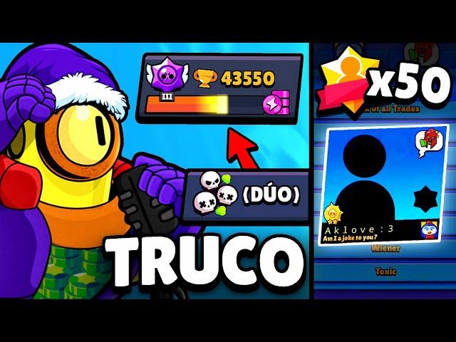 PRIMER JUGADOR con 50 MAESTRÍAS ¡COPAS FÁCIL en DUO con ESTE TRUCO! | Brawl Stars