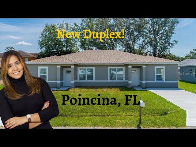 TOUR OF BEAUTIFUL NEW CONSTRUCTION DUPLEX IN POINCIANA, FL STEPS FROM KISSIMMEE, FL.