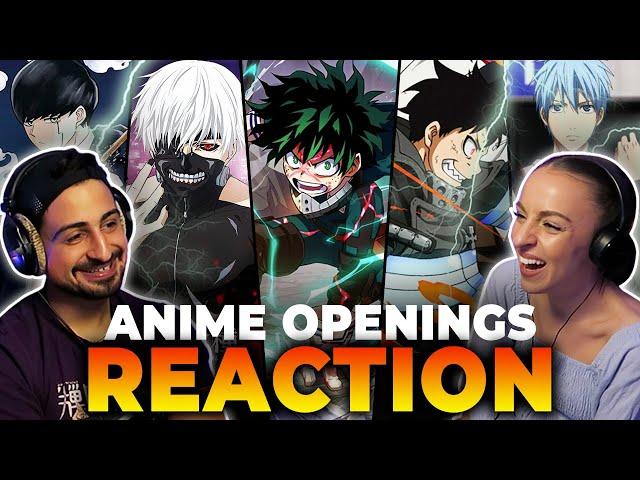 We reacted to 20 ANIME OPENINGS and ranked ALL OF THEM! (PART 2)