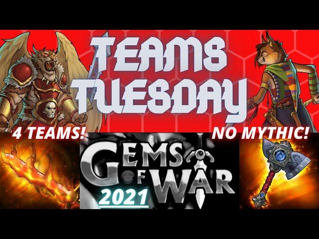 4 TEAMS for WORLD EVENT & Faction | Gems of War Guide 2021 | Indrajits Palace & HUNTING THE LEOCORN