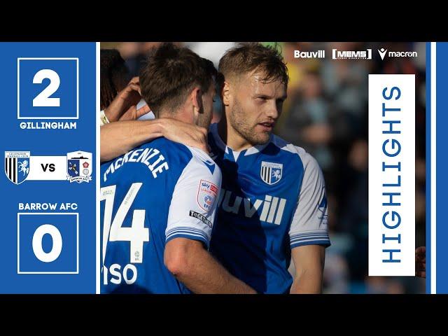 HIGHLIGHTS | Gillingham 2 Barrow AFC 0