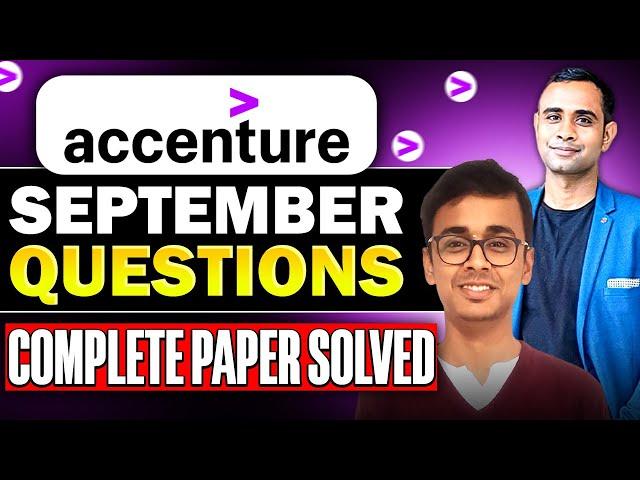 Accenture Latest September Exam Questions | Accenture Actual Questions