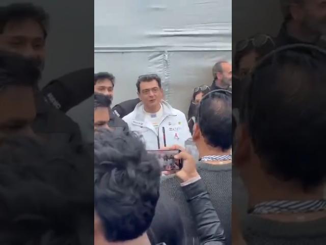 Ajith Kumar  with Fans Crowd Gathered Misano Circuit Latest Video Ajith Kumar Racing Recent #ajith