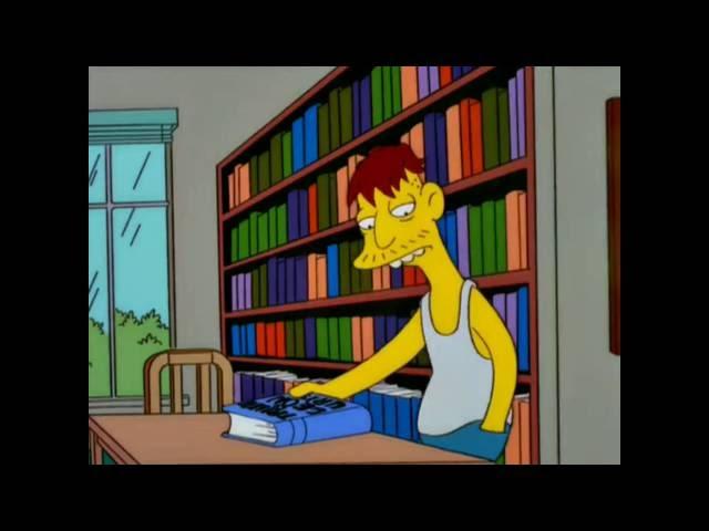 The Simpsons - Cletus at the Library