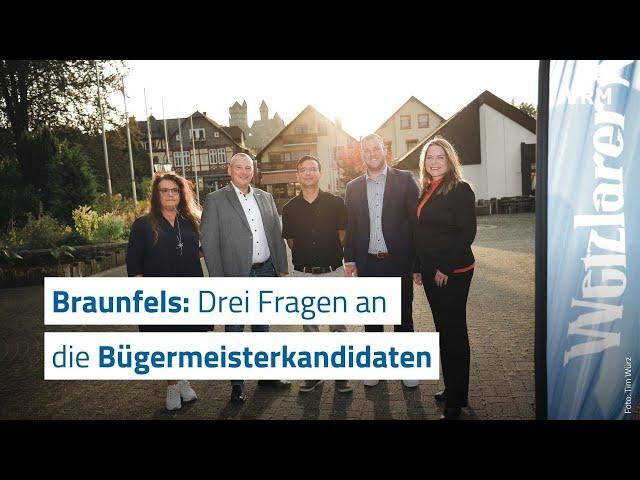 Braunfels: Bürgermeisterkandidaten stellen sich dem Publikum